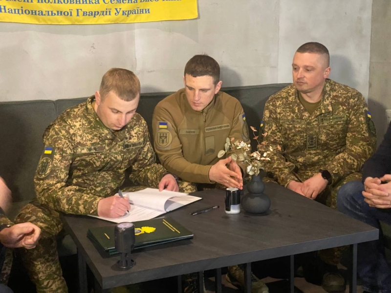 У 50 полку Нацгвардії з’явився новий партнер, який допоможе з реабілітацією воїнів (ФОТО)