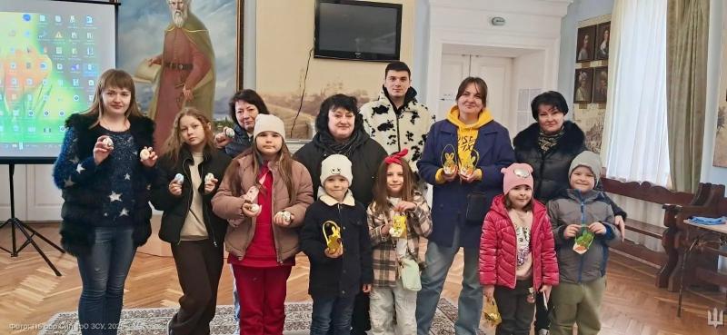 У музеї історії Полтавської битви влаштували передвеликодній захід для родин воїнів 116-ї ОБр ТрО