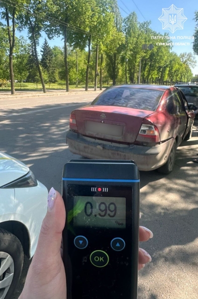 У Сумах п’яний водій скоїв ДТП та залишив місце події