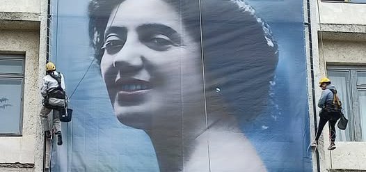 "Виглядає вражаюче": у Тернополі на фасаді розмістили найбільший у світі фотопортрет Соломії Крушельницької (ФОТО)