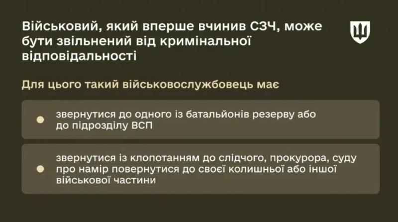 Рада продовжила для військових можливість безкарного повернення з першого СЗЧ