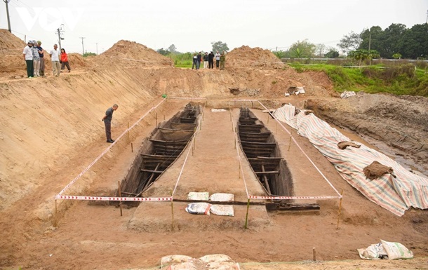У В єтнамі виявлено унікальні дерев яні двокорпусні човни