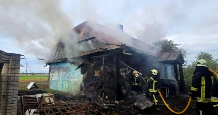 У селі Кульчин горів  будинок
