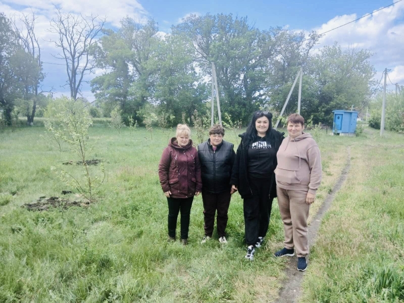 В Цибульківському старостаті підтримали на ярмарку ЗСУ і висадили понад 70 яблунь «Садів Перемоги»