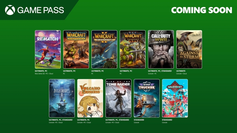 Каталог Xbox Game Pass у червні поповнять Call of Duty: WWII, трилогія Warcraft, Little Nightmares II і новий шутер FBC: Firebreak