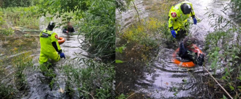 Опинився у водяній пастці: рятувальники витягли чоловіка з річки Ворона
