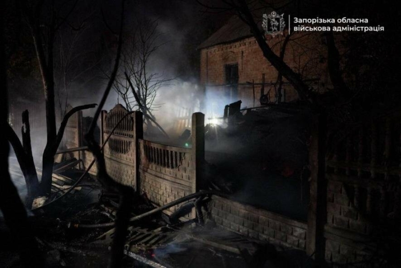 В Запорізькій ОВА показали перші фото наслідків ворожої атаки