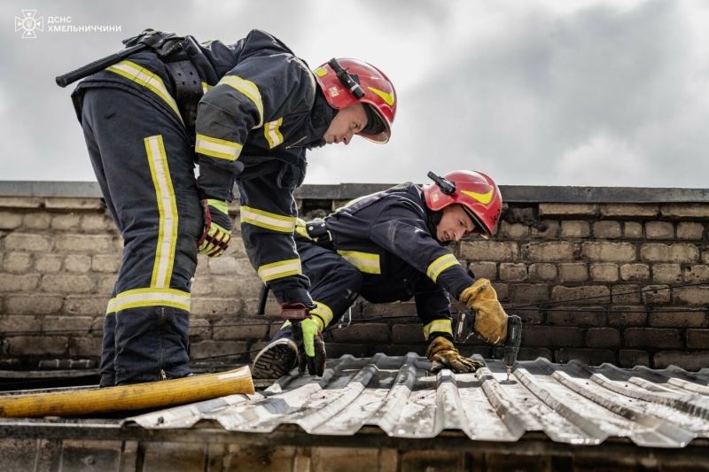 Пожежа в промзоні Хмельницького: вогонь охопив 50 кв. м