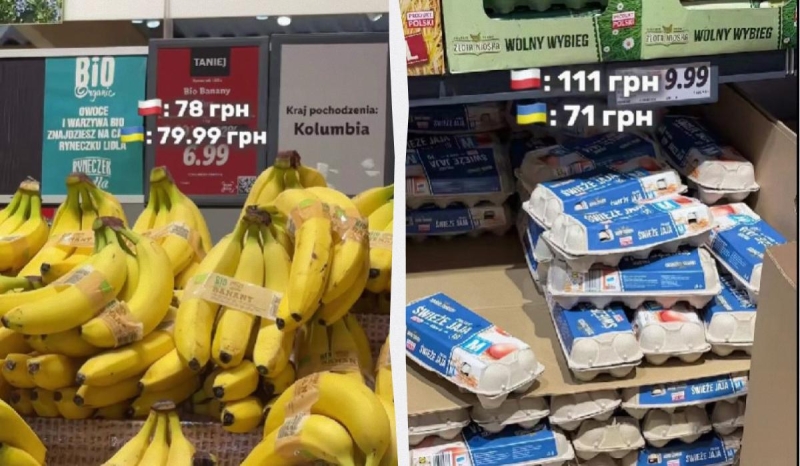 Блогерка порівняла ціни на продукти в Україні та Польщі: де дешевше (відео)