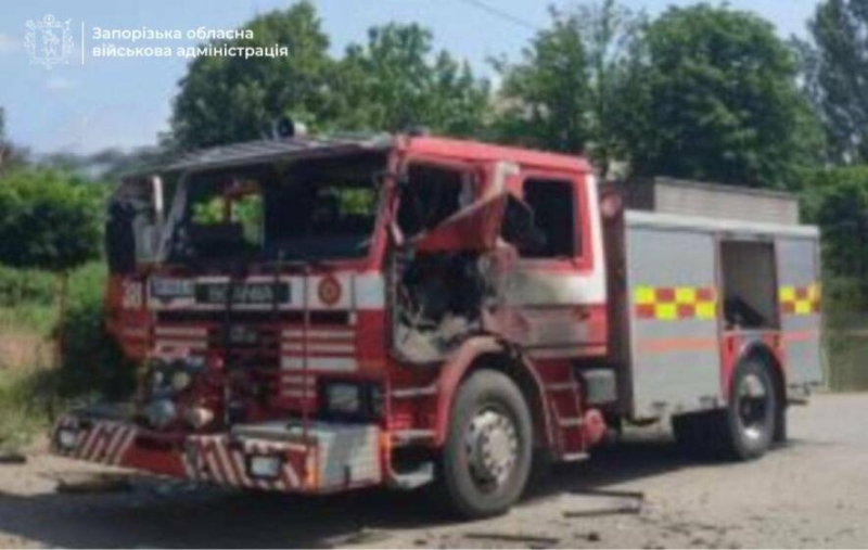 Ворог знову атакував рятувальників у Запорізькій області