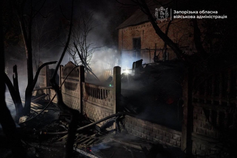 В Запорізькій ОВА показали перші фото наслідків ворожої атаки