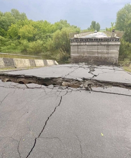 На Конотопщині зруйновано міст через Сейм