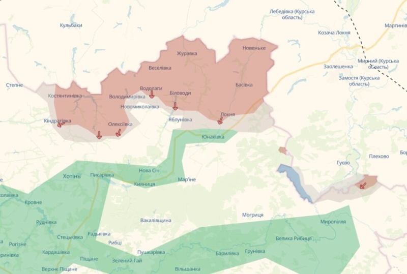 Окупанти захопили ще 30 кв. км на Сумщині