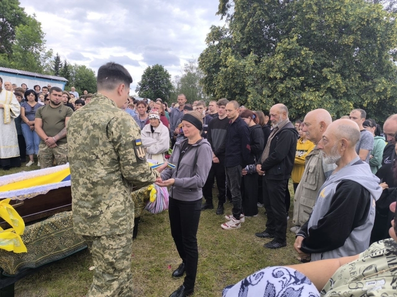 У Білицькій громаді провели в останню дорогу загиблого Захисника України