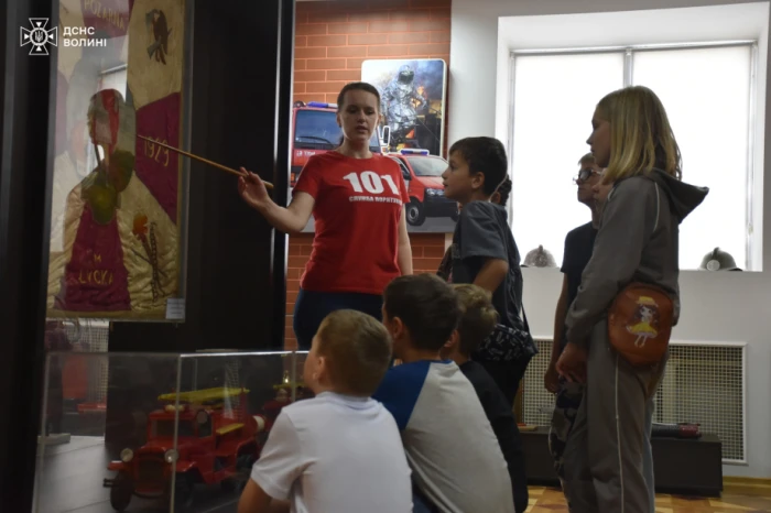 Учні Жидичинського ліцею відвідали музей рятувальників у Луцьку