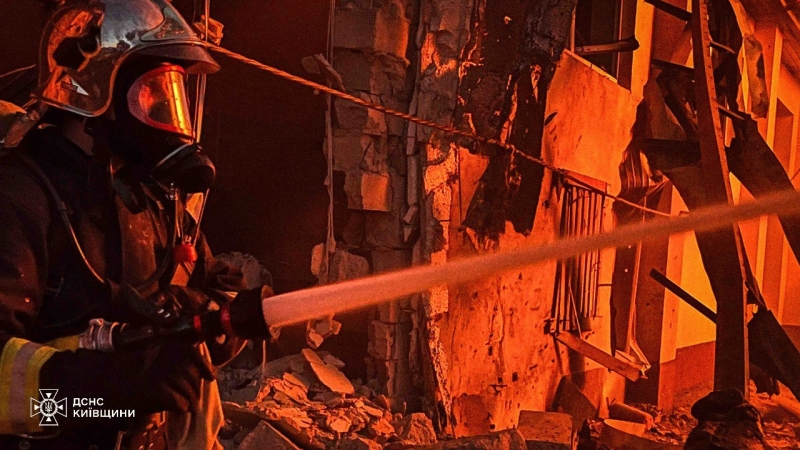 Атака дронів на Київщину: фото наслідків