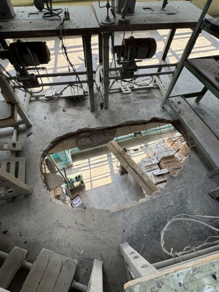 Ворог поцілив в дах виробничого цеху: фабрика «Міда» показала наслідки дронової атаки