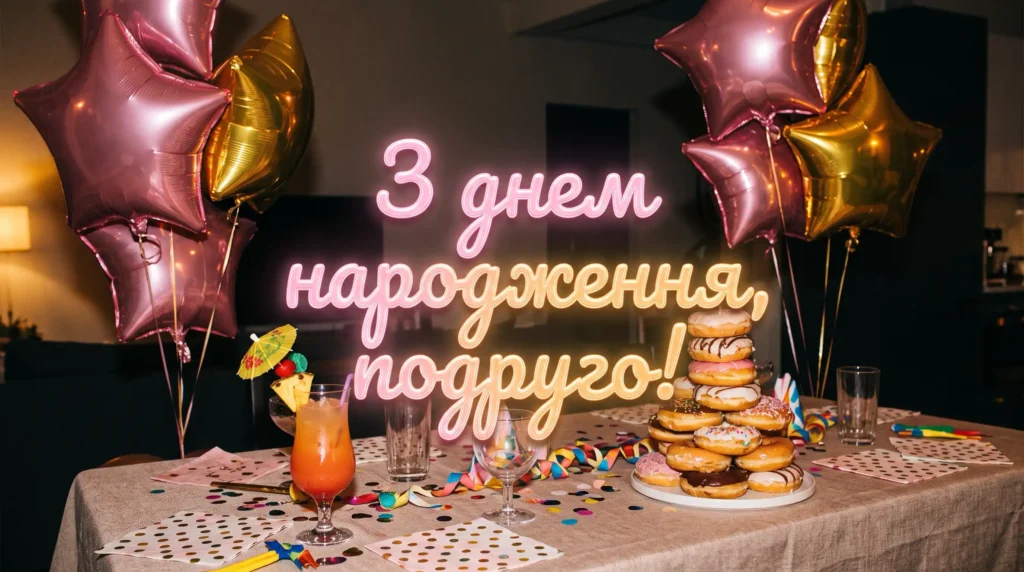 Круті привітання з днем народження подрузі