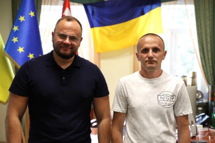 Лучани, які повернулися з полону, зустрілися з міським головою