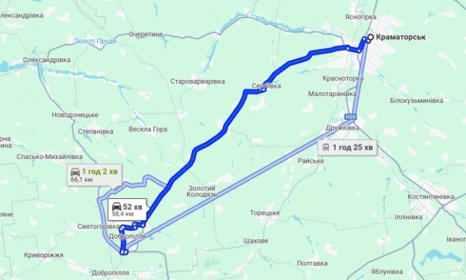 На Донеччині перекрили трасу Краматорськ-Добропілля через часті обстріли дронами РФ
