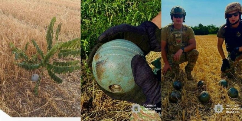 Небезпека в полі: на Миколаївщині знищили уламки російської ракети, - ФОТО