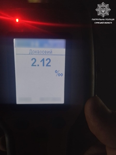 Патрульні зупинили п’яного водія за порушення комендантської години