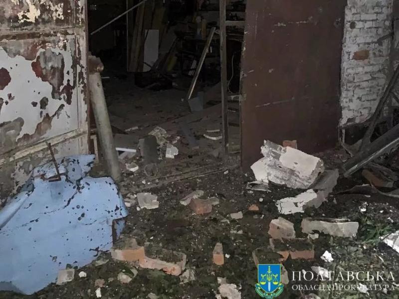 Прокуратура зафіксувала наслідки атаки рф по Полтаві, кількість пошкоджених будинків зросла до 5-ти