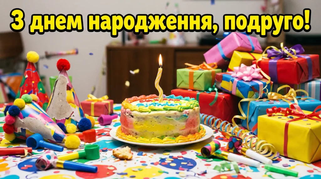 Привітання з днем народження подрузі картинки