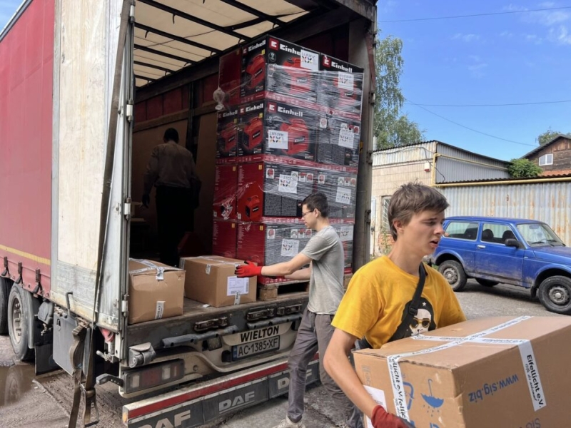 Суми отримали 13 тонн гуманітарної допомоги з Німеччини