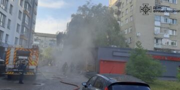 У Франківську палало відділення “Нової пошти”