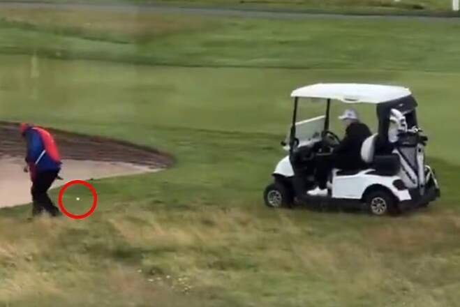 ВІДЕО. Дональд Трамп читерив у гольфі? Президента США спіймали на гарячому