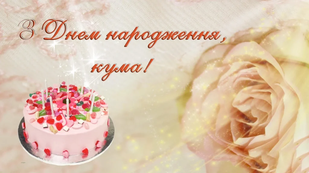 привітання з днем народження кумі