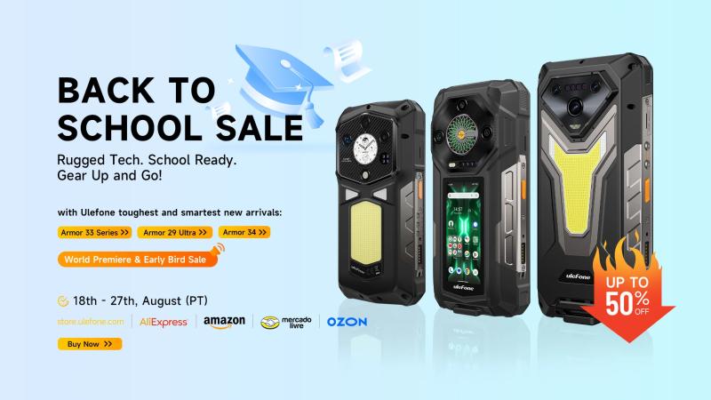 Ulefone представила Armor 33 Pro і Armor 33 &mdash; &laquo;цеглини&raquo; з 25 500 мА&middot;г, захищені по військовому стандарту