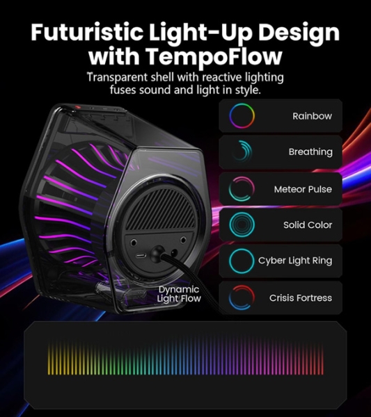 Edifier G2000 Pro - потужна акустика в акриловому корпусі з RGB-підсвічуванням