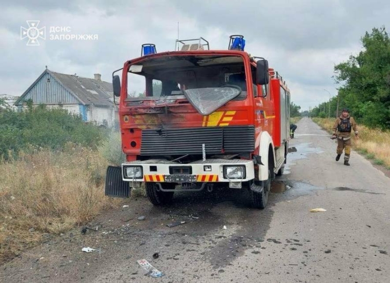 У Гуляйполі екіпаж ДСНС потрапив під ворожий обстріл