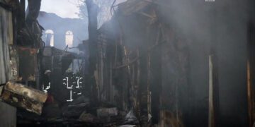 Дронова атака на Одесу вночі. Фото