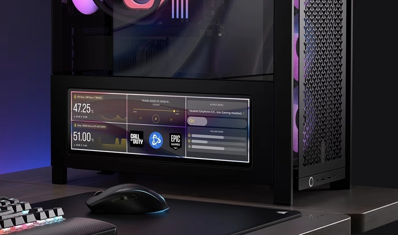 Corsair випустила Xenon Edge 14,5 - багатофункціональний сенсорний дисплей для управління медіаконтентом, віджетами та додатками