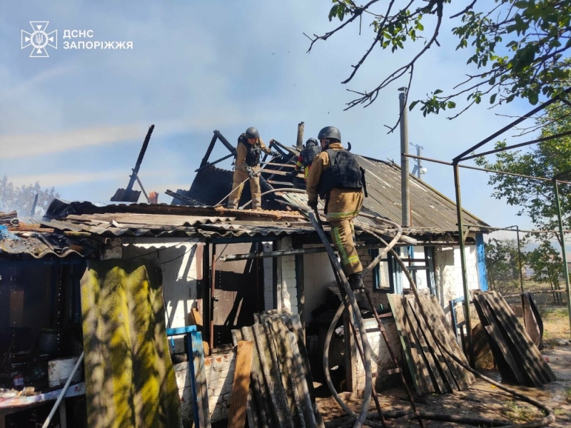 У Запорізькій області обстріли спричинили 11 пожеж: найбільше постраждало Гуляйполе