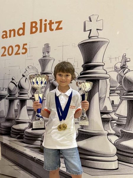 Юний шахіст з  Дніпра став дворазовим чемпіоном Європи