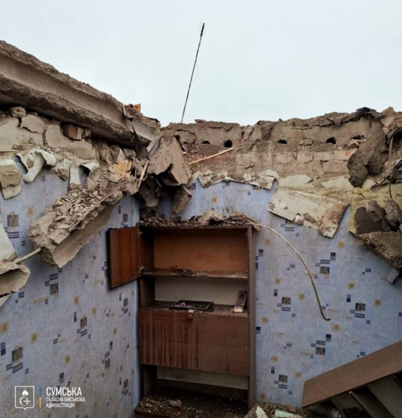 Поранений цивільний, руйнування: наслідки ударів по Ворожбянській та Новослобідській громадах