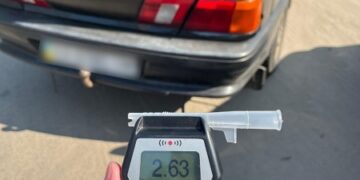 У Сумах у водія зафіксували 2,63 проміле алкоголю в крові