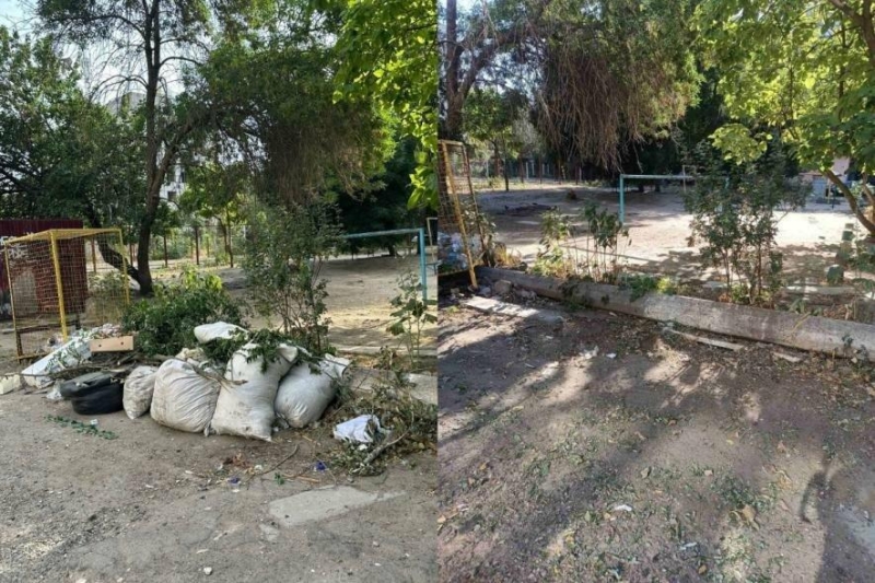 В центрі Миколаєва прибрали стихійне сміттєзвалище, - ФОТО