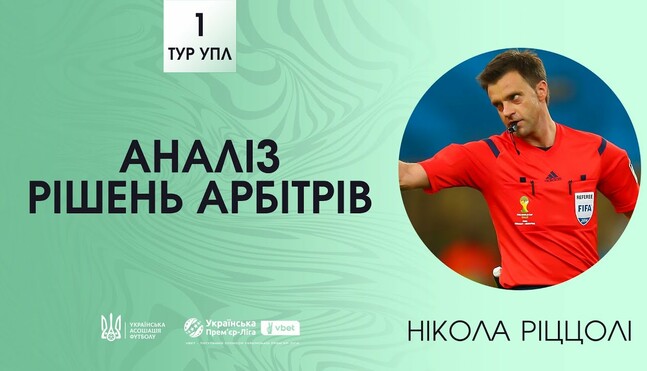 ВІДЕО. Ріццолі прокоментував спірні суддівські моменти 1-го туру УПЛ