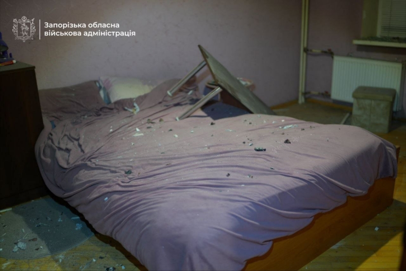 У Запоріжжі внаслідок атаки БПЛА пошкоджено п’ять осель