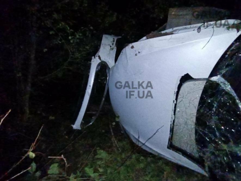 Подробиці аварії на Вовчинецьких пагорбах: Tesla з п’ятьма людьми злетіла з дороги (ФОТО)