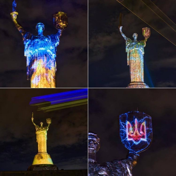 «Батьківщина-Мати» засяяла інсталяцією від відомого дніпровського світлового дизайнера