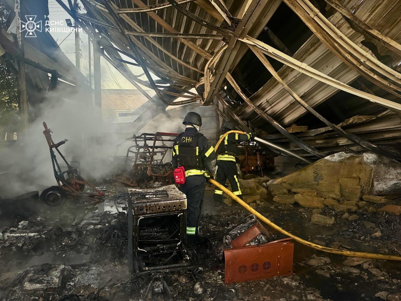 Рятувальники показали наслідки нічної атаки на Київщину (фото)