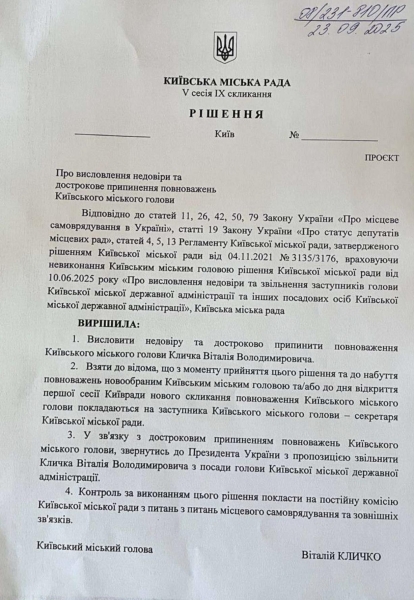 Депутат Київради Андрій Вітренко ініціював відставку мера Віталія Кличка