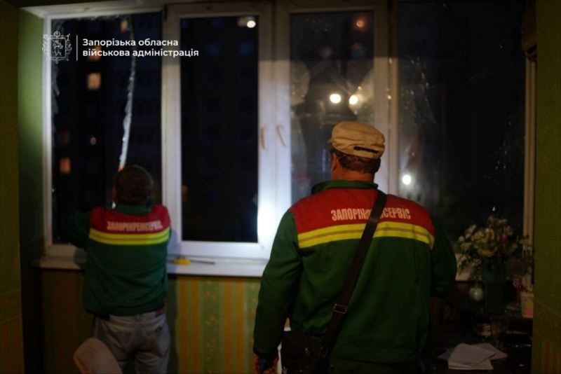 У Запоріжжі внаслідок атаки БПЛА пошкоджено п’ять осель