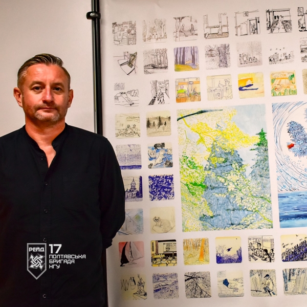 Мистецтво, народжене на передовій: на виставці-ярмарку «ПОШУК – 2025» представили роботи нацгварційців із Полтавщини